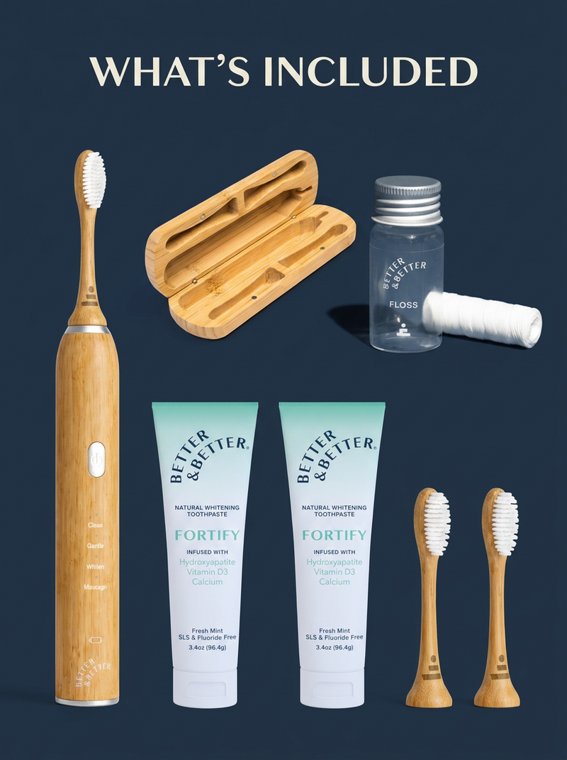 Bamboo Sonic & Fortify Vitamin D Toothpaste Set, gallery image 2