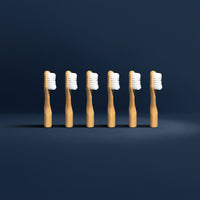 Bamboo Toothbrush Head Refill 6 Pack