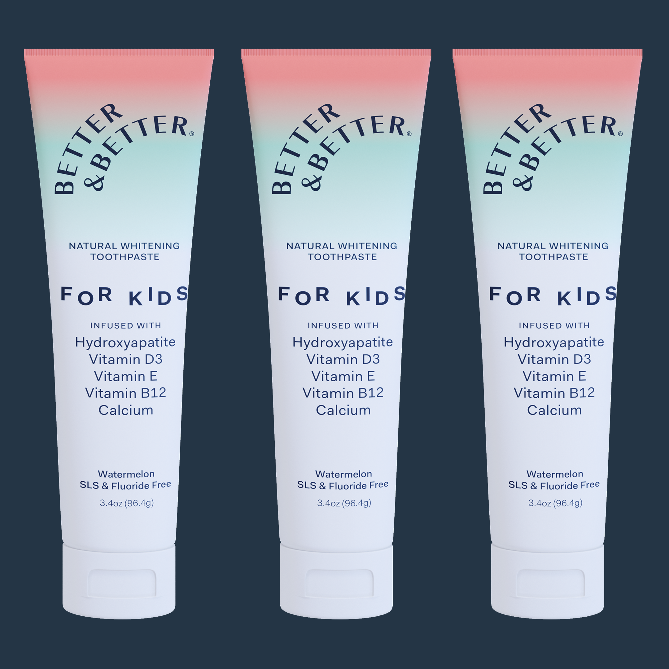 Kids Multivitamin Toothpaste - 3 Pack